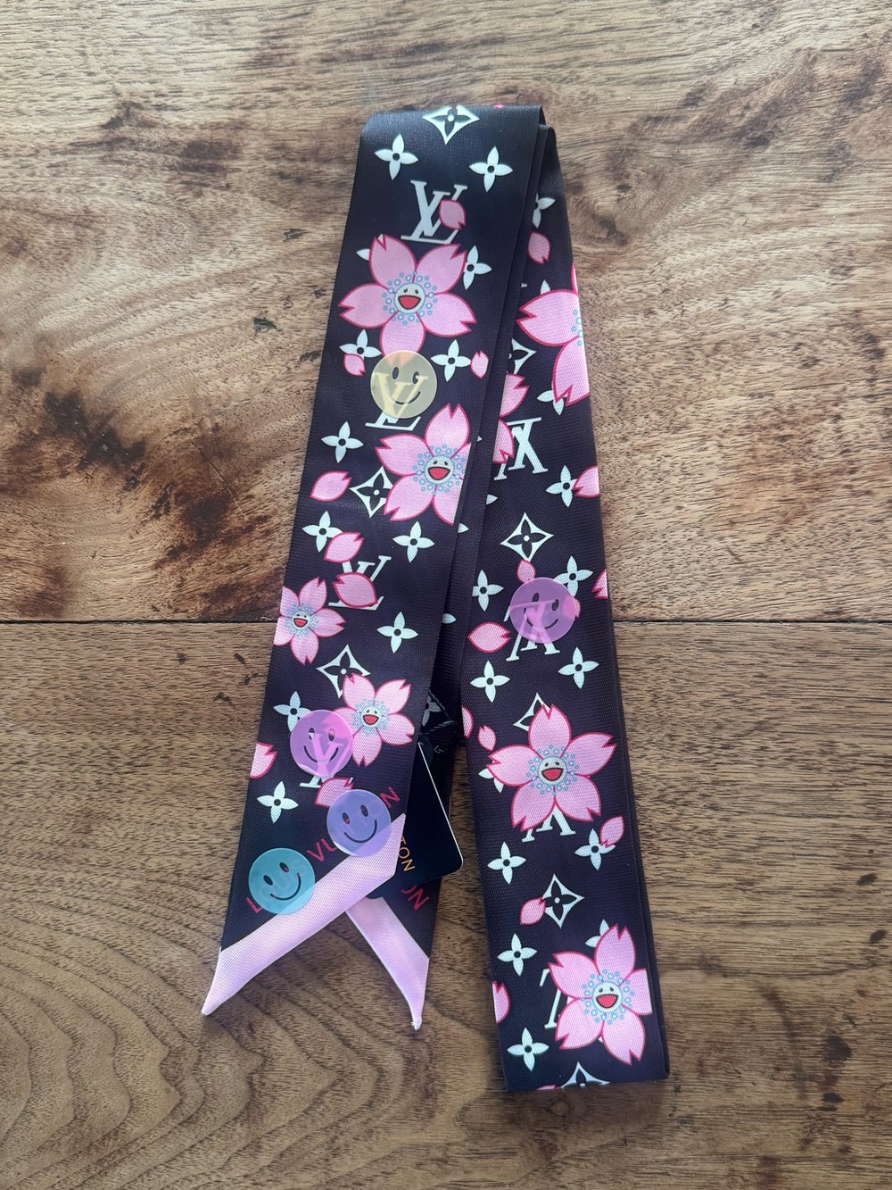 Fashion Cherry Blossoms Twilly / Scarf /Bandeau
